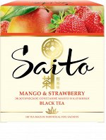 Чай Saito черный Mango&amp;Strawberry 100 пак. 1/9