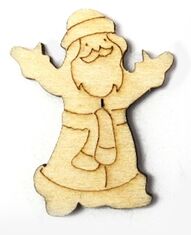 Фигурка  деревянная Дед Мороз  для декорирования