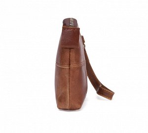 Faust Компактное складное мужское портмоне-клатч из натуральной кожи на молнии с декоративной прострочкой и ремешком для руки. Вместительное отделение для наличных денег и мобильного телефона. Цвет: к