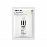 Антивозрастная тканевая маска для лица с 6-ю пептидами и 24к золотом LANBENA | 1 шт