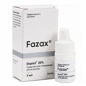 Средство для стимуляции роста ресниц FAZAX 3 мл Depixil 20%