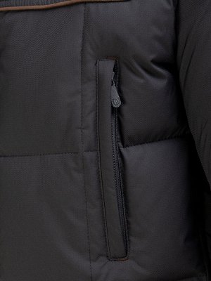 4046 SP M RIB BLACK BROWN/Куртка мужская (пуховик)