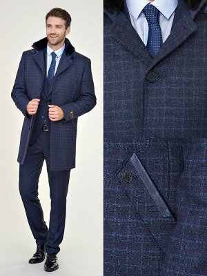 2057 M TERLANO DK NAVY/ Пальто мужское