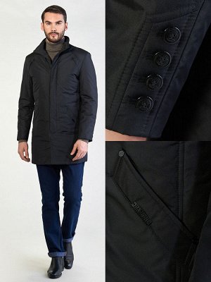 3001 M ROBERTO BLACK/ Куртка мужская (плащ)