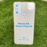 Силиконовый чехол HONOR 9A / HONOR PLAY 9A (усиленный,прозрачный,глянцевый)