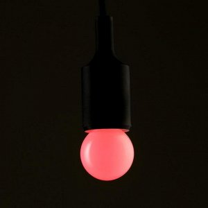 Лампа светодиодная Luazon Lighting, G45, Е27, 1,5 Вт, для белт-лайта, RGB, синхронная работа   50821