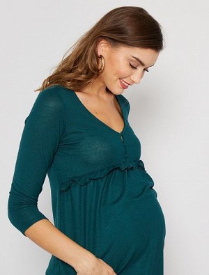 Тонкий джемпер в стиле блузки для беременных