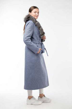 02-2947 Пальто женское утепленное (пояс)