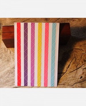 Уголки для фото самоклеющиеся Разноцветные, 102 штуки на листе 904338