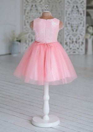 Маршмела нарядное платье розовый