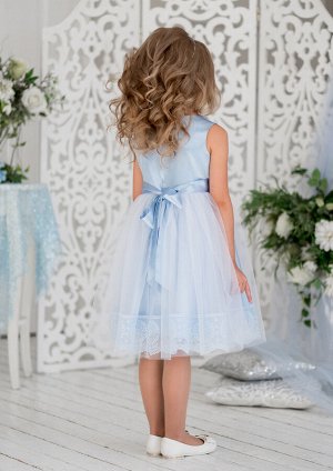 Рафаэла нарядное платье голубой