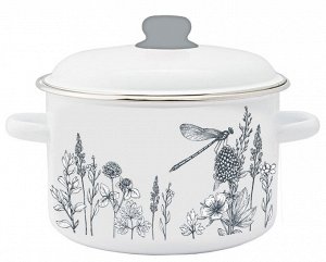 Кастрюля эмалированная цилиндрическая FLORA-2 2,0л ТМ Appetite