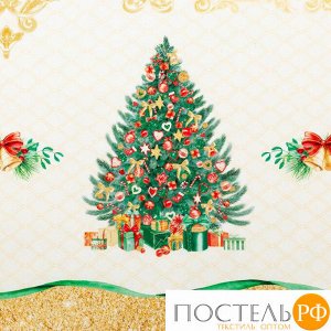 Набор столовый Этель "Golden Christmas" скатерть 150*110 +/-2см с ГМВО, салф.40х40см - 4шт, 5072923