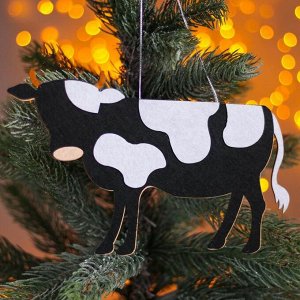 Новогодняя подвеска «Коровы» 0,2х21х12,5 см
