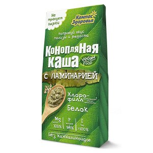 Каша конопляная с морской капустой