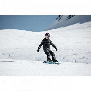 Куртка для сноуборда и лыж детская черная SNB JKT 100 Jr DREAMSCAPE
