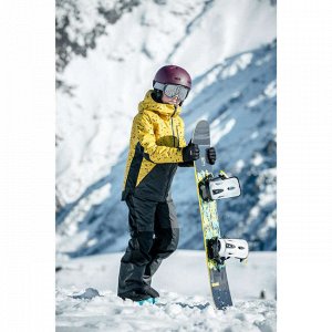 Куртка детская для сноуборда и лыж SNB JKT 500 жёлтая DREAMSCAPE
