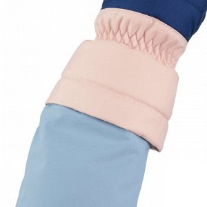 Перчатки лыжные теплые водонепроницаемые для детей сине-розовые 500