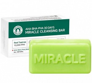 Очищающее мыло для проблемной кожи с кислотами AHA-BHA-PHA 30DAYS MIRACLE CLEANSING BAR