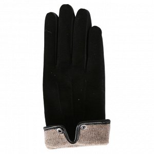 Перчатки жен. 100% нат. кожа (ягненок), подкладка: шерсть, FABRETTI B5-1 black