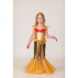 Карнавальный костюм "Золотая рыбка", платье, р.30, рост 116 см