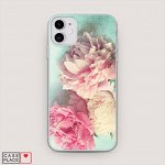 Силиконовый чехол Пионы new на iPhone 11