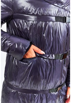 Куртка-трансформер удлиненная женская Tongcoi 7007 (790) Темно-синий