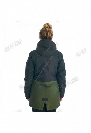 Куртка сноубордическая женская хаки A8010 077