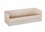 Кровать для детской КР-41 &quot;Бриз&quot;                          (650*2030*840) 
Спальное место 800*2000
Дуб выбеленный/ корпус Дуб Выбеленный/Ментол