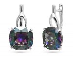Серьги, мистик кварц, МЦВ60-1