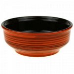 &quot;Оранжевая полоска&quot; Миска керамическая &quot;Русская&quot; д155мм, 500