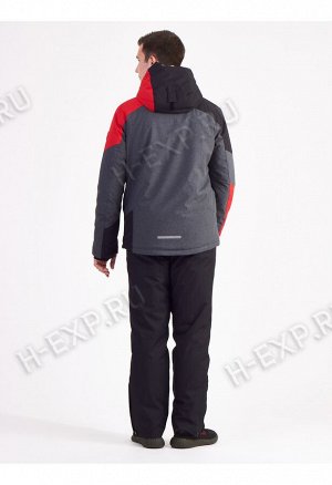 Куртка мужская High Experience 9179-2 батал (4009) Серо-красный