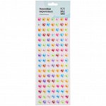 Наклейки акриловые MESHU &quot;Colorful hearts&quot;, 10*32см, европодвес