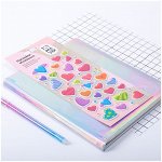 Наклейки объемные MESHU &quot;Hearts&quot;, 10*19см, пакет, европодвес