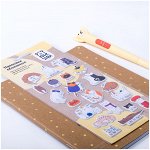 Наклейки объемные MESHU &quot;Meow&quot;, 10*19см, пакет, европодвес