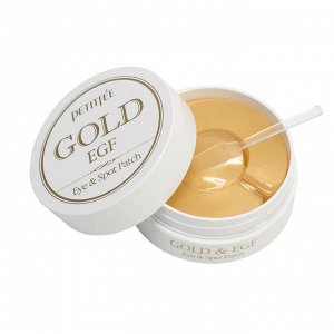 Petitfee Gold & EGF Eye&Spot Patch Гидрогелевые патчи для век и межбровья с золотом и EGF