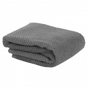 Полотенце для рук фактурное серого цвета из коллекции Essential