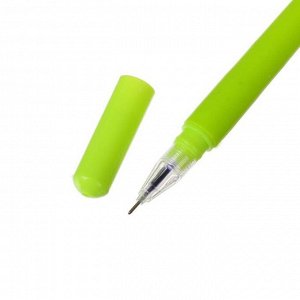 Ручка гелевая-прикол "Счастливый клевер светло-зеленый"
