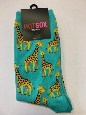 HotSox Носки жен. длинные с принтом жираф, 1 шт (р.37-39)