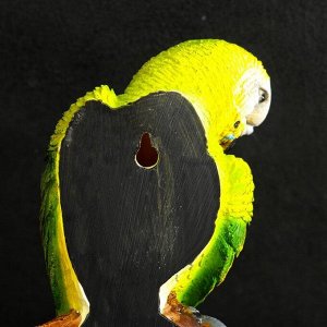 Подвесной декор "Попугай волнистый на ветке" 7х12х39см