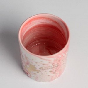 Керамический стакан с тиснением «Единорог», 8 х 9,5 см