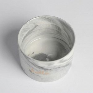 Керамическое кашпо с тиснением «Привет», 8 х 5,5 см