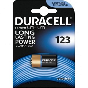 DURACELL Батарейка литиевая Для фотоаппаратов 3V 123 1шт