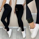 Лосины Женские 3505 &quot;Классика Пуговицы&quot; Черные