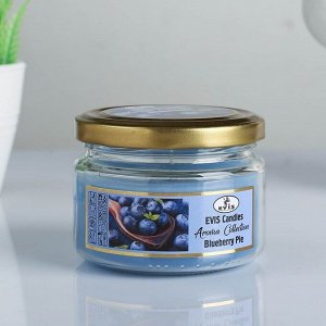 Свеча ароматическая в банке "BLUEBERRY PIE", 8,5х6,5 см, 28 ч, 315 г
