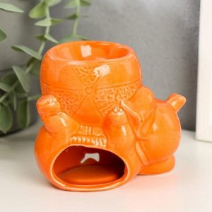 Аромалампа керамика "Слонёнок с мячом" МИКС 8,5х9х6 см