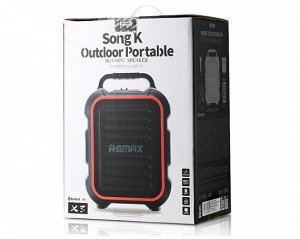 Колонка REMAX RB-X3 черная (AUX/Bluetooth/USB Flash/SD/MMC/2200мАч/4hours)