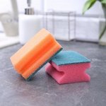Набор губок бытовых с чистящим слоем Доляна «Профиль», 9x6,5x4,5 см, 2 шт