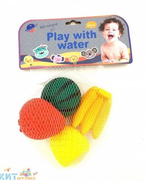 Набор резиновых игрушек для купания Фрукты 4 шт SZ-YS725B, SZ-YS725B