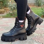 Ботинки натуральная кожа Черный